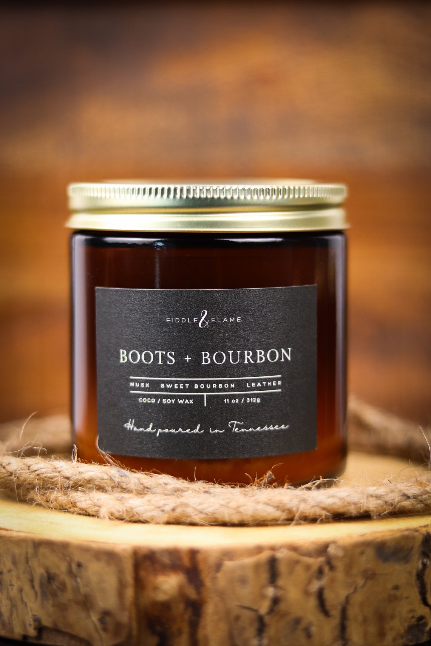 Boots + Bourbon Candle