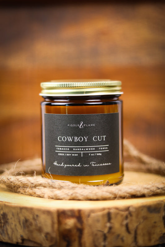 Cowboy Cut Candle